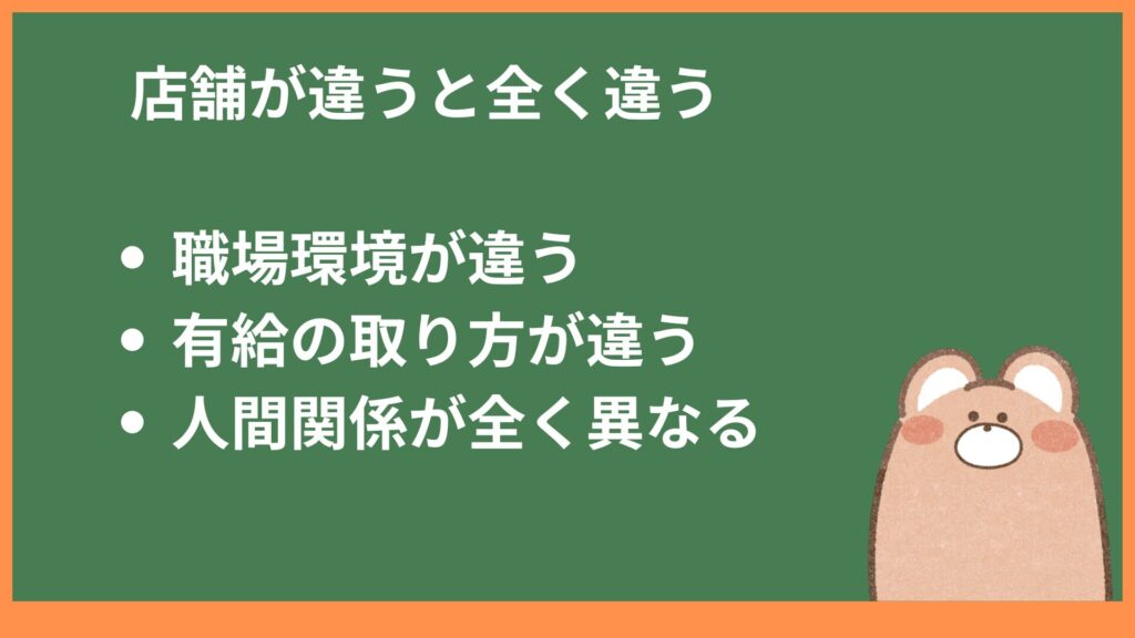 薬局の店舗違うと全く違う